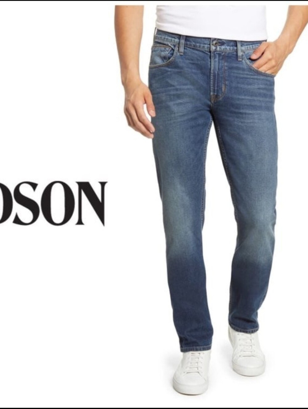 HUDSON Byron 5 Pkt Straight Zip Fly. Sz 36x30